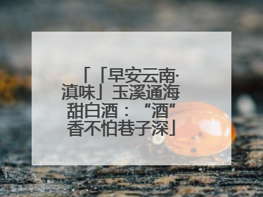 「早安云南·滇味」玉溪通海甜白酒：“酒”香不怕巷子深
