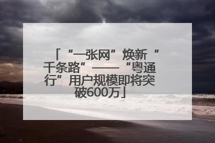 “一张网”焕新“千条路”——“粤通行”用户规模即将突破600万