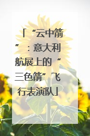 “云中箭”：意大利航展上的“三色箭”飞行表演队