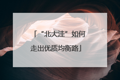 “北大洼”如何走出优质均衡路