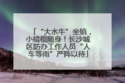 “大水牛”坐镇，小撬棍随身！长沙城区防办工作人员“人车等雨”严阵以待