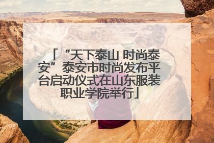 “天下泰山 时尚泰安”泰安市时尚发布平台启动仪式在山东服装职业学院举行
