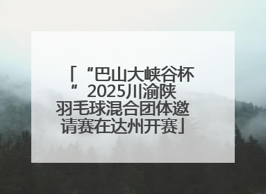 “巴山大峡谷杯”2025川渝陕羽毛球混合团体邀请赛在达州开赛