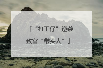 “打工仔”逆袭致富“带头人”