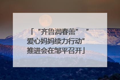 “齐鲁润春蕾”“爱心妈妈续力行动”推进会在邹平召开