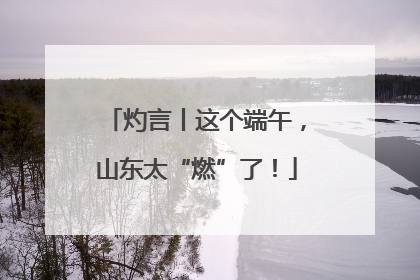 灼言丨这个端午，山东太“燃”了！