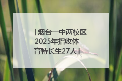 烟台一中两校区2025年招收体育特长生27人