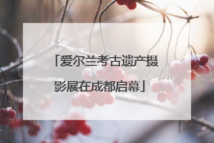 爱尔兰考古遗产摄影展在成都启幕