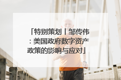 特别策划丨邹传伟：美国政府数字资产政策的影响与应对