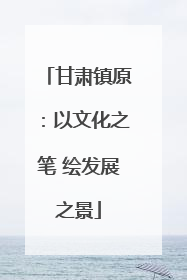 甘肃镇原：以文化之笔 绘发展之景