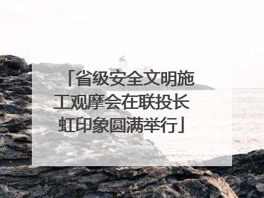 省级安全文明施工观摩会在联投长虹印象圆满举行