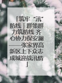 筑牢“汛”防线｜群策群力筑防线 齐心协力保安澜——张家界高新区上下众志成城迎战汛情