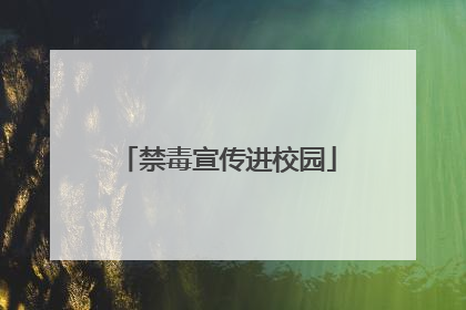 禁毒宣传进校园
