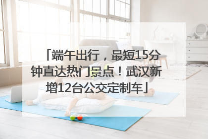 端午出行，最短15分钟直达热门景点！武汉新增12台公交定制车