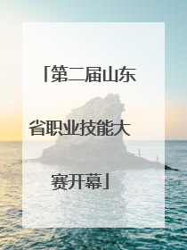 第二届山东省职业技能大赛开幕