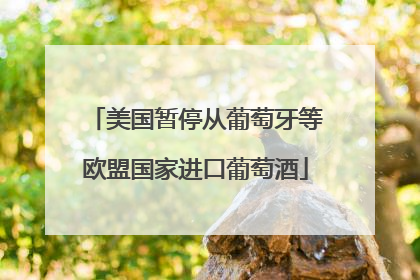 美国暂停从葡萄牙等欧盟国家进口葡萄酒