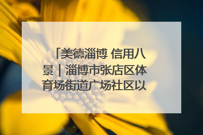 美德淄博 信用八景｜淄博市张店区体育场街道广场社区以诚信串起幸福脉络