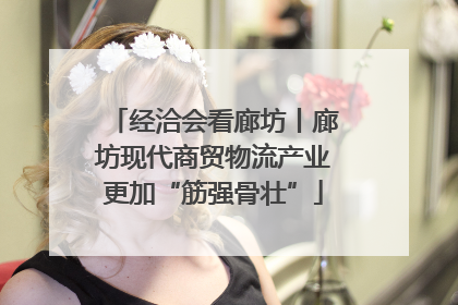 经洽会看廊坊丨廊坊现代商贸物流产业更加“筋强骨壮”