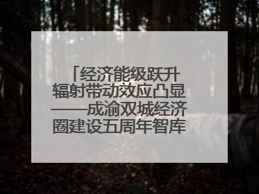 经济能级跃升 辐射带动效应凸显——成渝双城经济圈建设五周年智库成果重磅发布