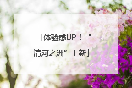 体验感UP！“清河之洲”上新