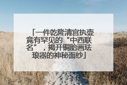 一件乾隆清宫执壶竟有罕见的“中西联名”，揭开铜胎画珐琅器的神秘面纱