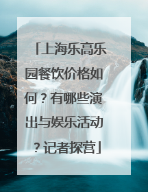 上海乐高乐园餐饮价格如何？有哪些演出与娱乐活动？记者探营
