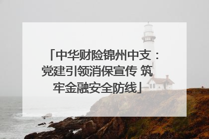 中华财险锦州中支：党建引领消保宣传 筑牢金融安全防线