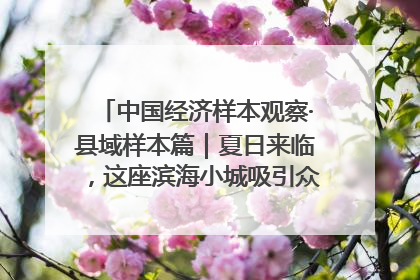 中国经济样本观察·县域样本篇｜夏日来临，这座滨海小城吸引众多年轻人打卡……