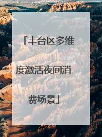 丰台区多维度激活夜间消费场景