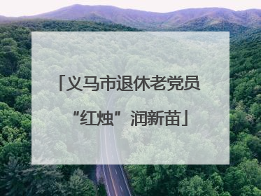 义马市退休老党员“红烛”润新苗