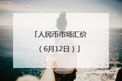 人民币市场汇价（6月12日）