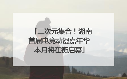 二次元集合！湖南首届电竞动漫嘉年华本月将在衡启幕