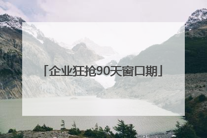 企业狂抢90天窗口期