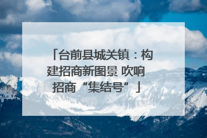 台前县城关镇：构建招商新图景 吹响招商“集结号”