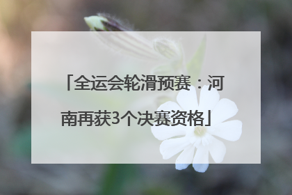 全运会轮滑预赛：河南再获3个决赛资格