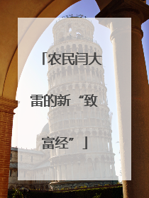 农民闫大雷的新“致富经”