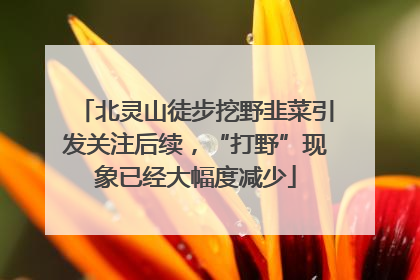 北灵山徒步挖野韭菜引发关注后续，“打野”现象已经大幅度减少