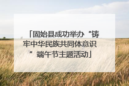 固始县成功举办“铸牢中华民族共同体意识”端午节主题活动