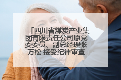 四川省煤炭产业集团有限责任公司原党委委员、副总经理张万松 接受纪律审查和监察调查