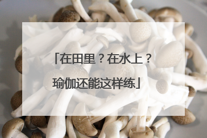 在田里？在水上？瑜伽还能这样练