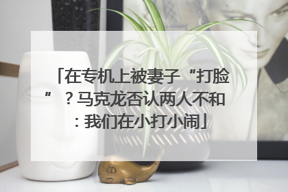 在专机上被妻子“打脸”？马克龙否认两人不和：我们在小打小闹
