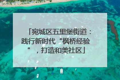 宛城区五里堡街道：践行新时代“枫桥经验”，打造和美社区
