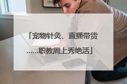 宠物针灸、直播带货……职教周上秀绝活