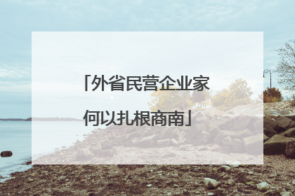 外省民营企业家何以扎根商南