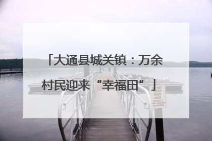 大通县城关镇：万余村民迎来“幸福田”