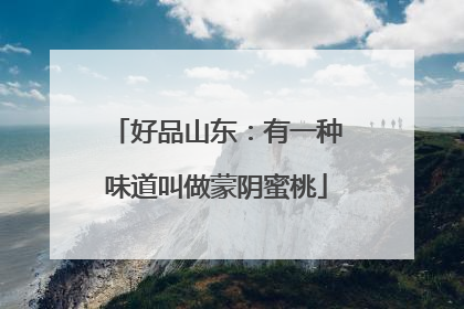 好品山东：有一种味道叫做蒙阴蜜桃