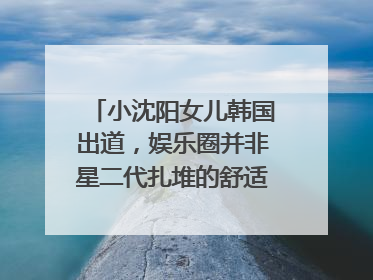 小沈阳女儿韩国出道，娱乐圈并非星二代扎堆的舒适区｜文艺评论