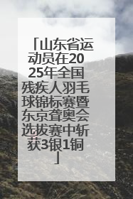 山东省运动员在2025年全国残疾人羽毛球锦标赛暨东京聋奥会选拔赛中斩获3银1铜