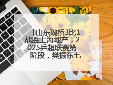 山东魏桥3比1战胜上海地产，2025乒超联赛第一阶段，樊振东七战七胜收官