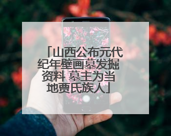 山西公布元代纪年壁画墓发掘资料 墓主为当地贾氏族人